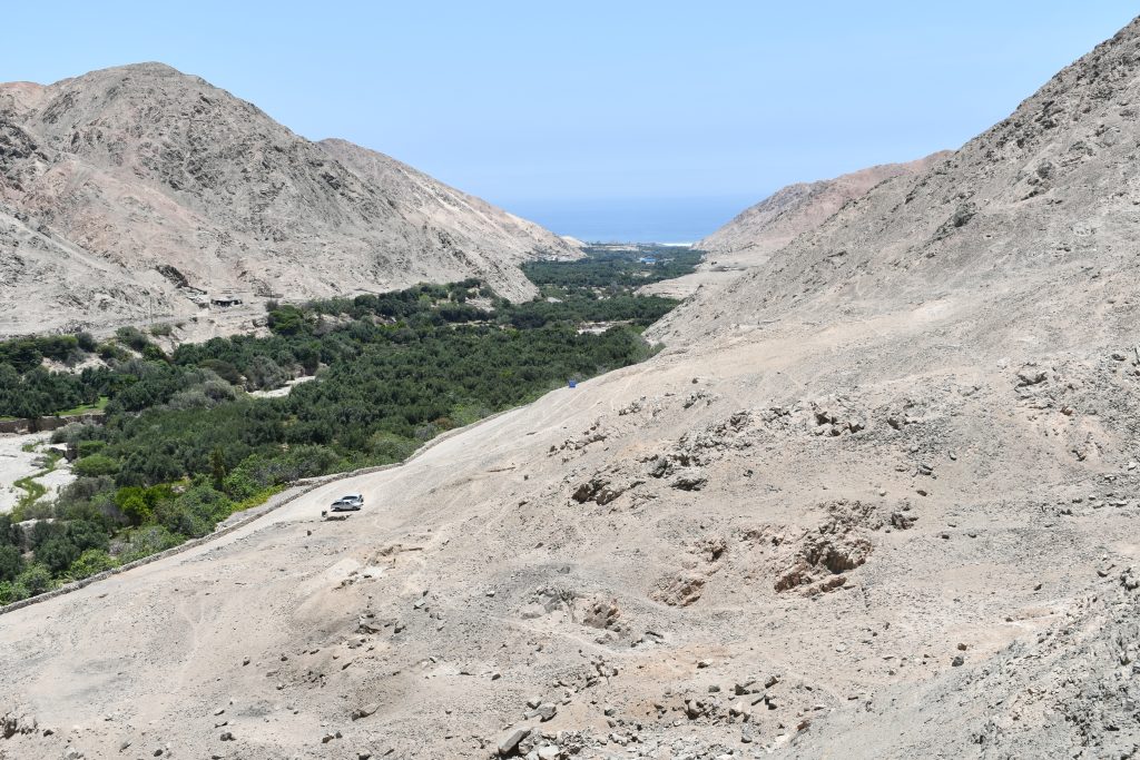 Widok na ujście rzeki Atico ze stanowiska El Curaca