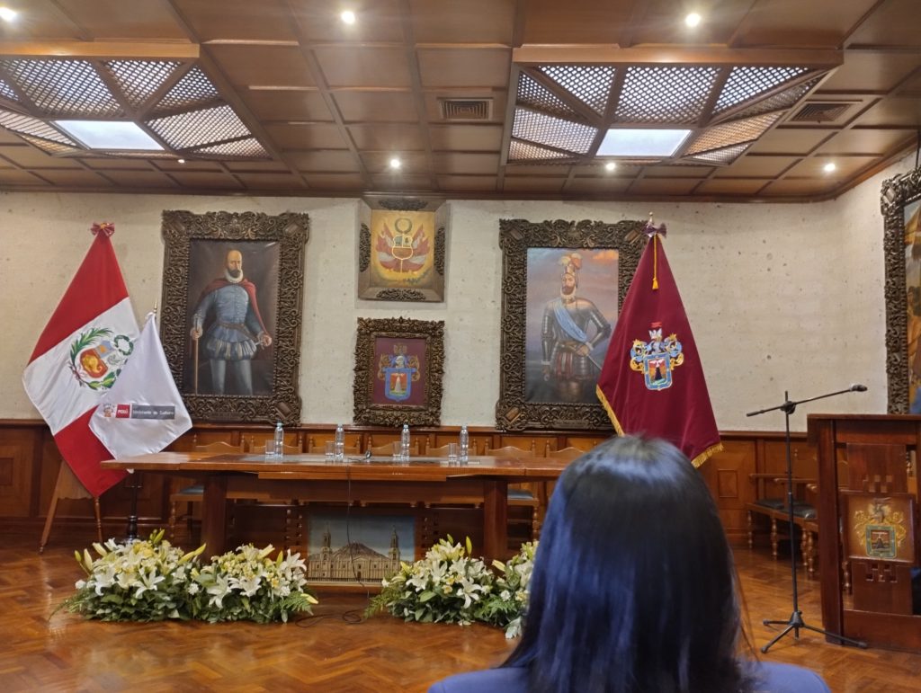 Izba Rady Miejskiej Salón Consistorial miejskiego ratusza w Arequipie